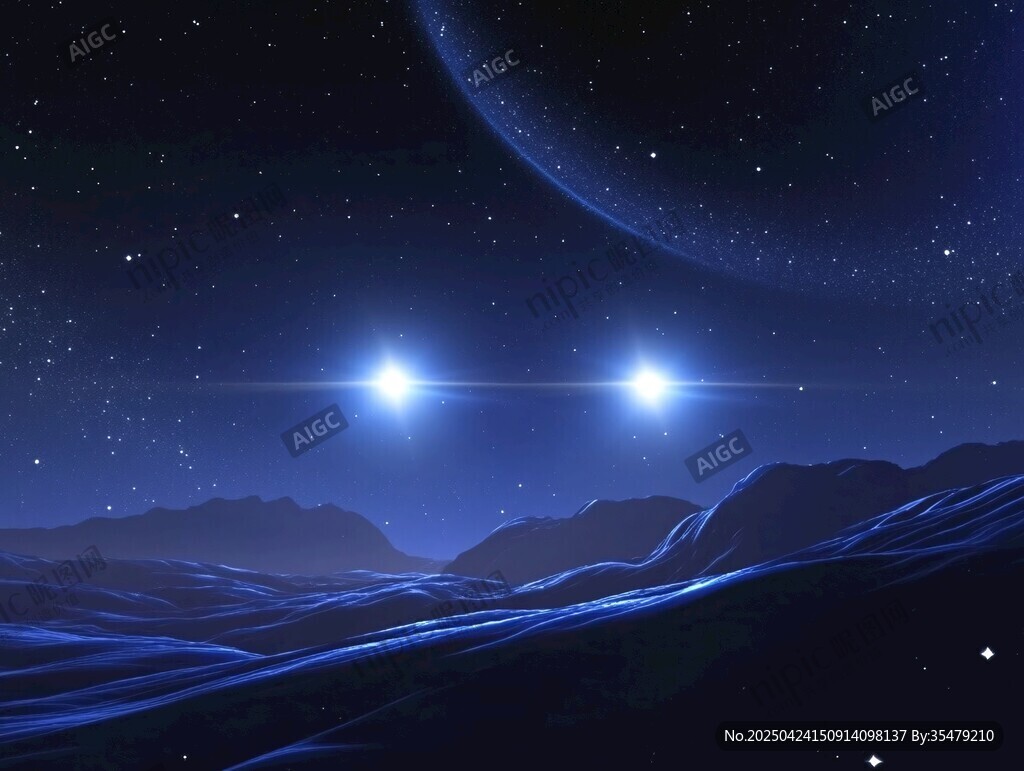夢(mèng)幻星際夜景