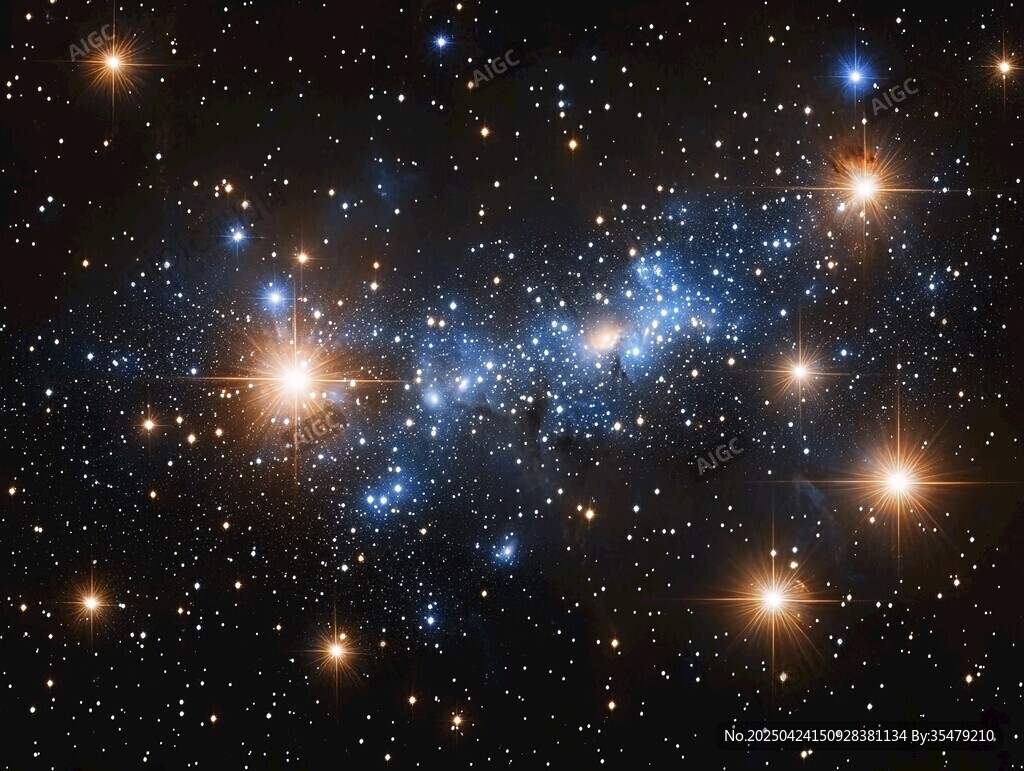 璀璨星系閃耀夜空