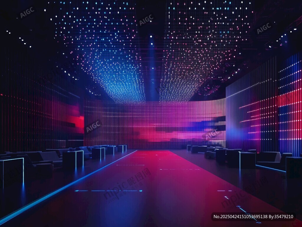 夢幻星空風炫酷室內(nèi)場景