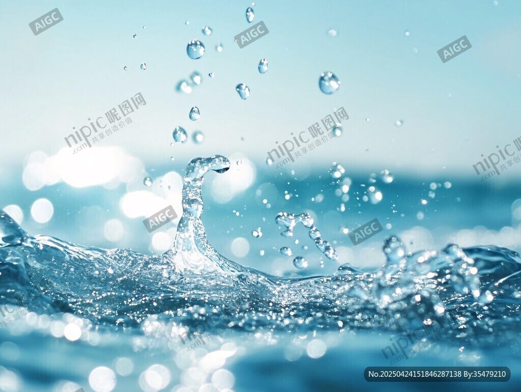 水滴飛濺的靈動瞬間