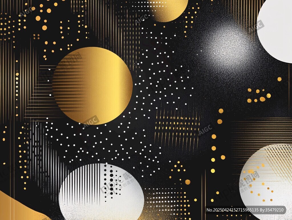 黑金幾何抽象圖案背景