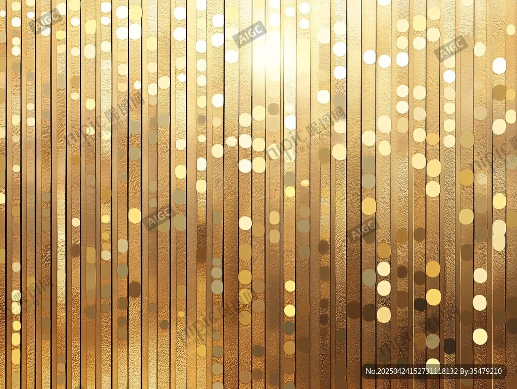 金色光斑豎紋夢幻背景圖