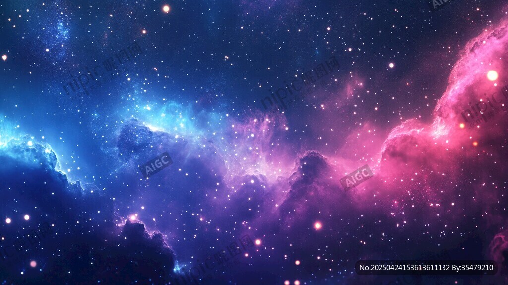 夢幻絢麗的璀璨星空