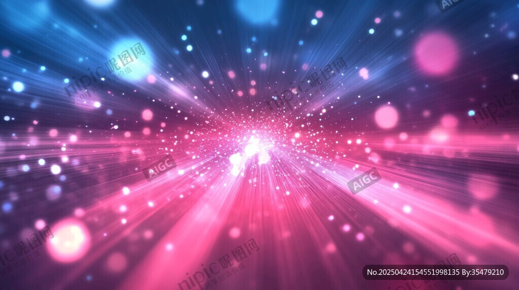 夢幻炫彩宇宙光線背景