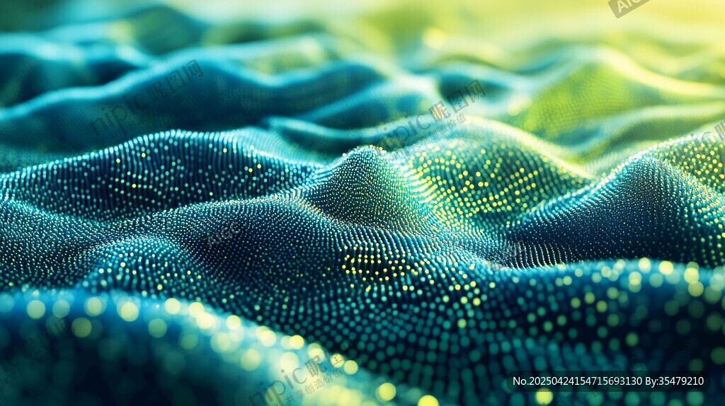 科技感粒子波浪抽象背景