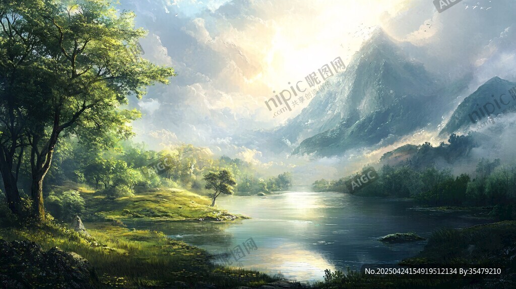 夢幻山水間的寧靜美景