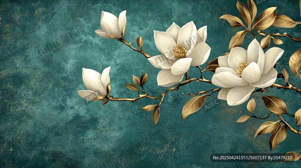 玉蘭花枝圖