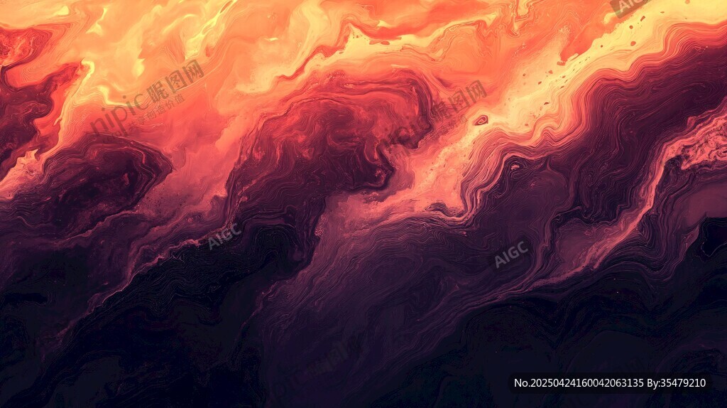 流動(dòng)炫彩的火焰狀抽象背景