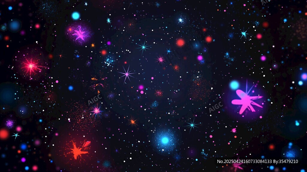 夢(mèng)幻星空絢麗粒子特效