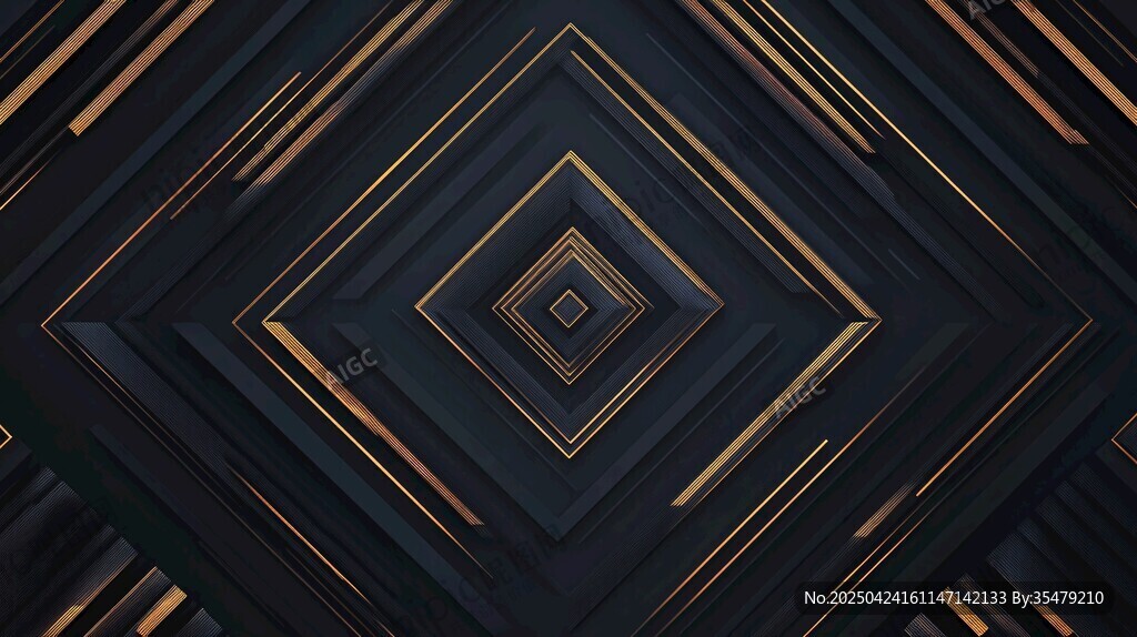 黑金幾何抽象動感背景圖