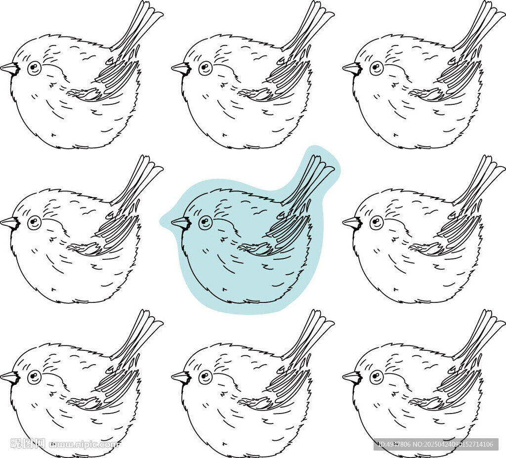 肥鳥 矢量圖