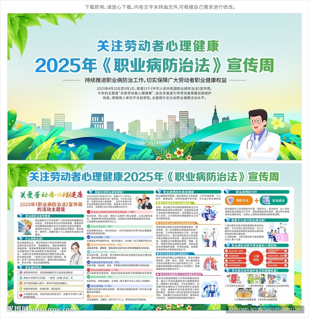 2025年職業(yè)病展板