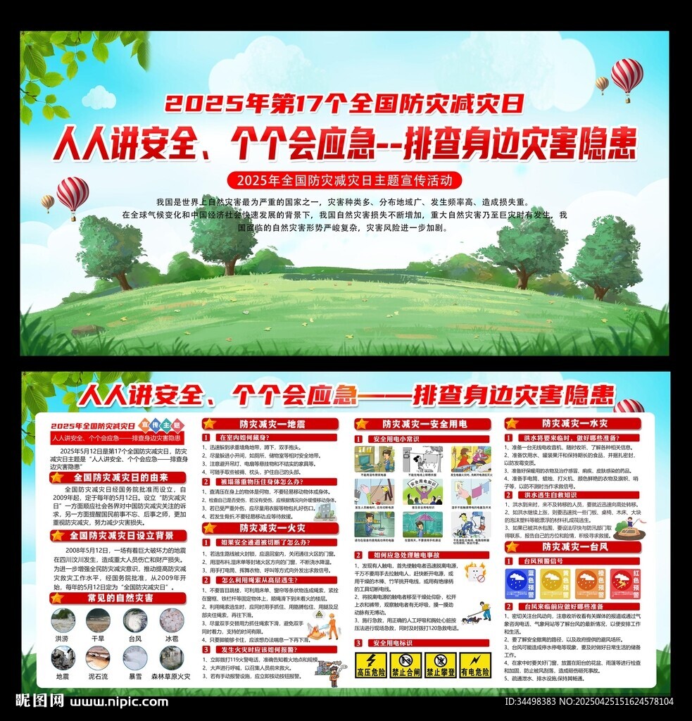 2025年防災減災日展板
