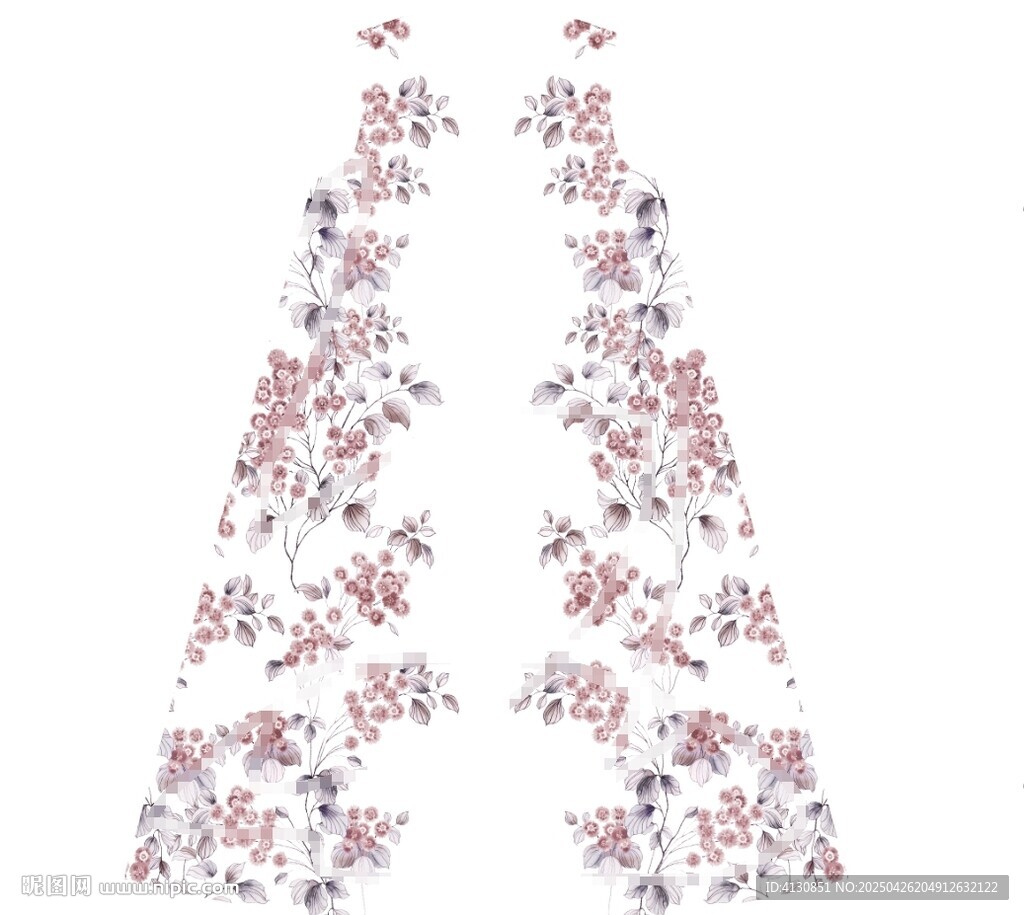 大袍子設計花朵