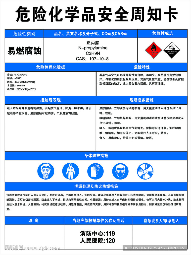 正丙胺_周知卡