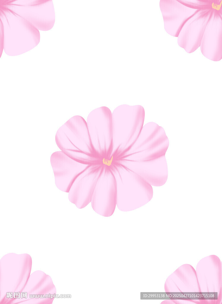 粉色花朵無縫圖案背景