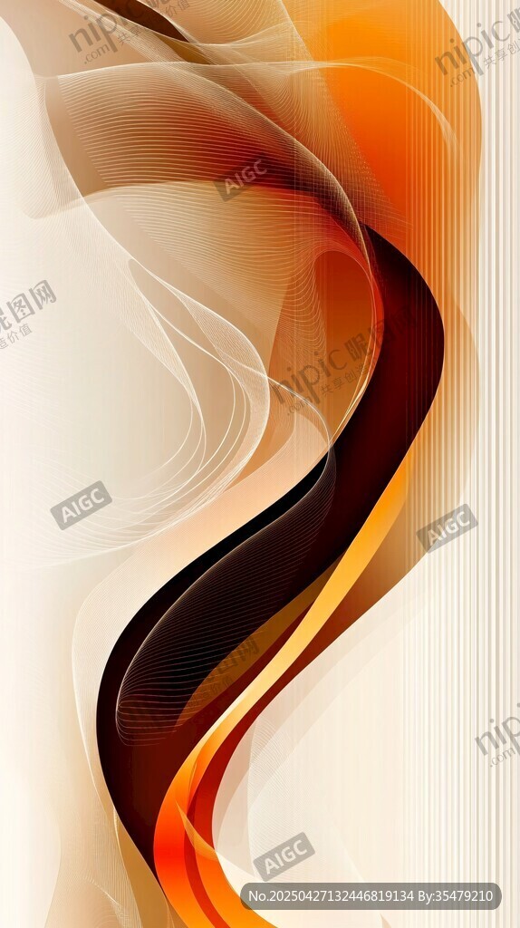 動感炫彩流線抽象背景圖