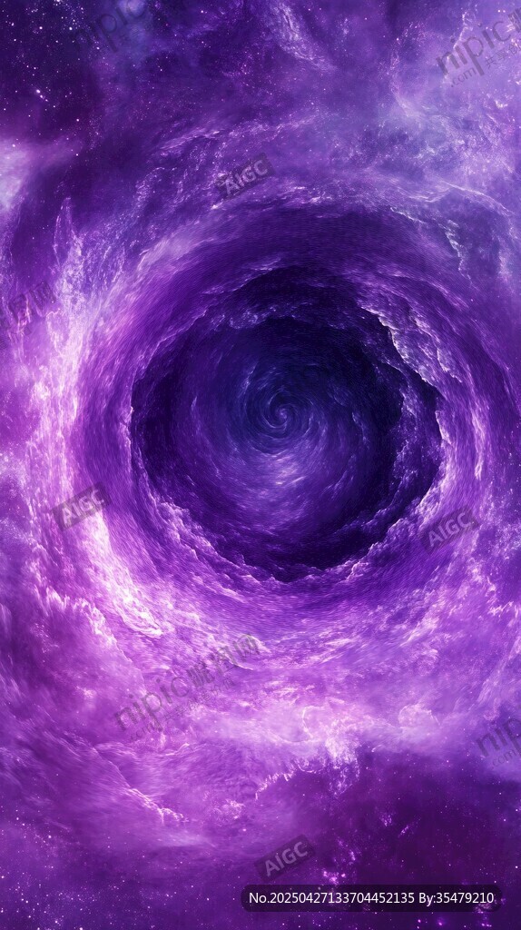 夢幻紫色宇宙漩渦奇景
