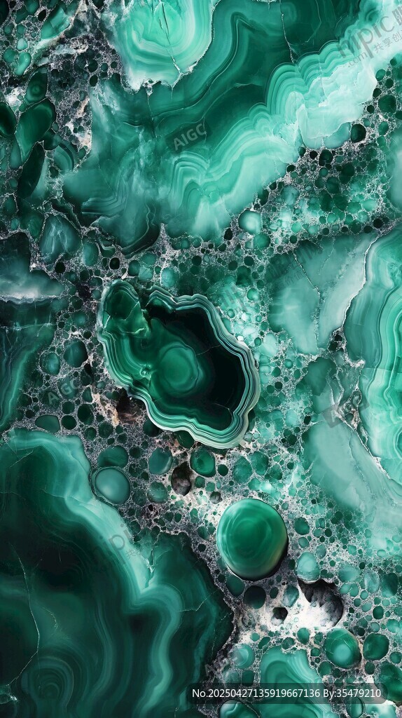 翠綠瑪瑙紋理精美圖案