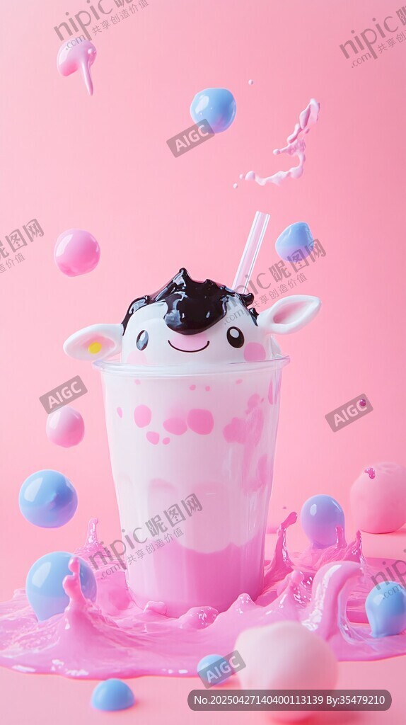 可愛萌趣卡通主題創意飲品