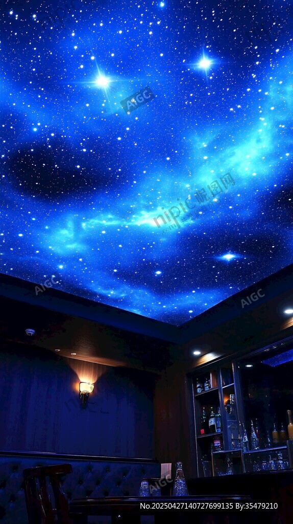 夢幻星空天花板營造浪漫氛圍