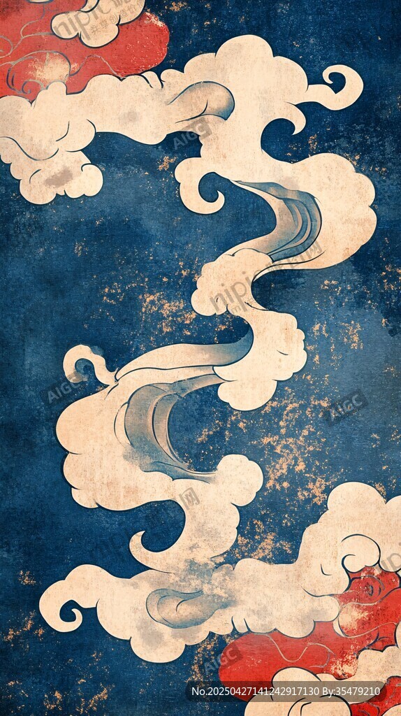 傳統(tǒng)中式云紋圖案藝術(shù)