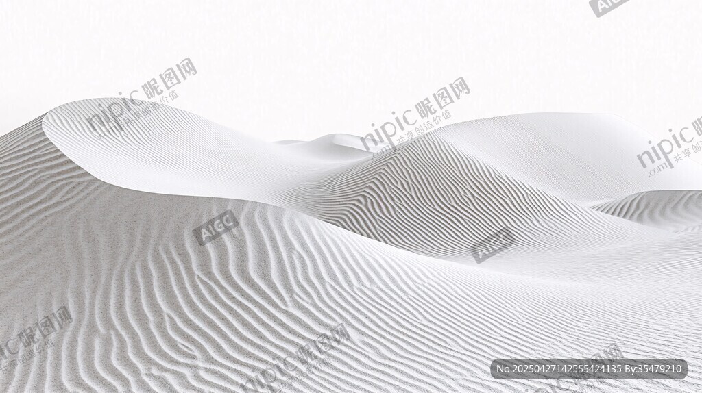 白色沙丘紋理藝術景觀