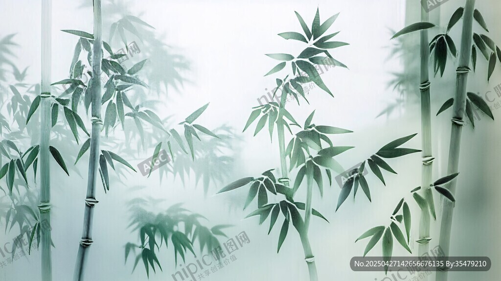 水墨竹林 清幽雅致之景