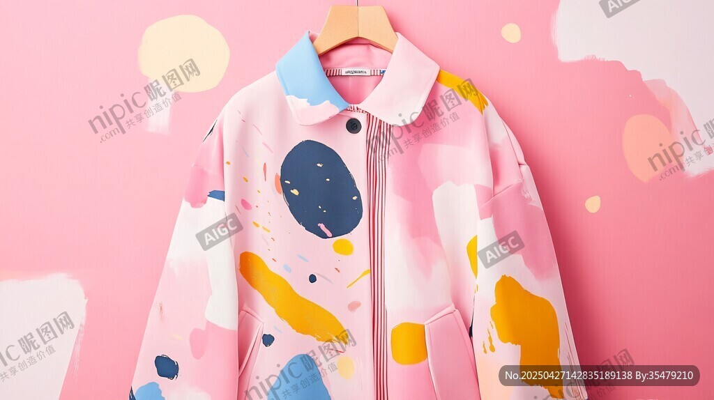 多彩涂鴉風(fēng)兒童外套展示