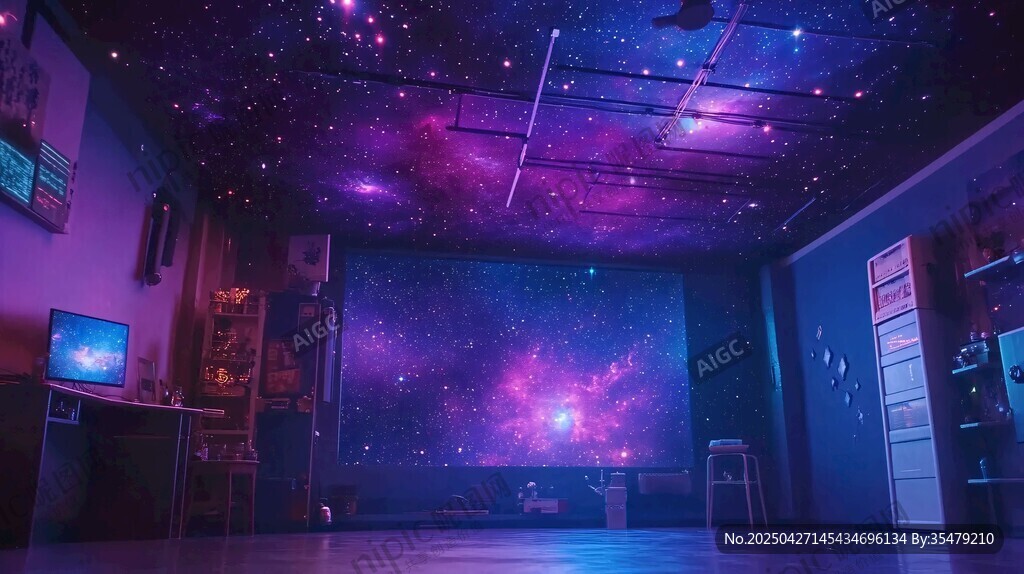 夢幻星空主題室內(nèi)空間