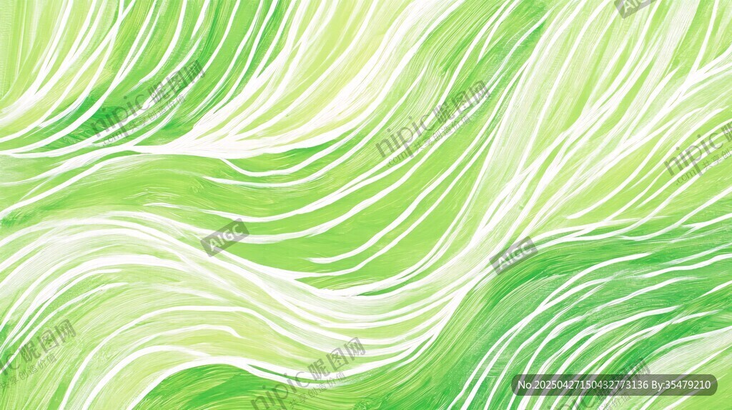 清新綠調波浪紋理背景圖