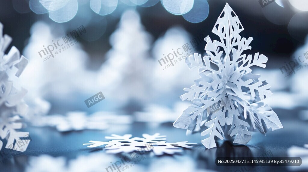精致紙藝雪花營造冬日氛圍