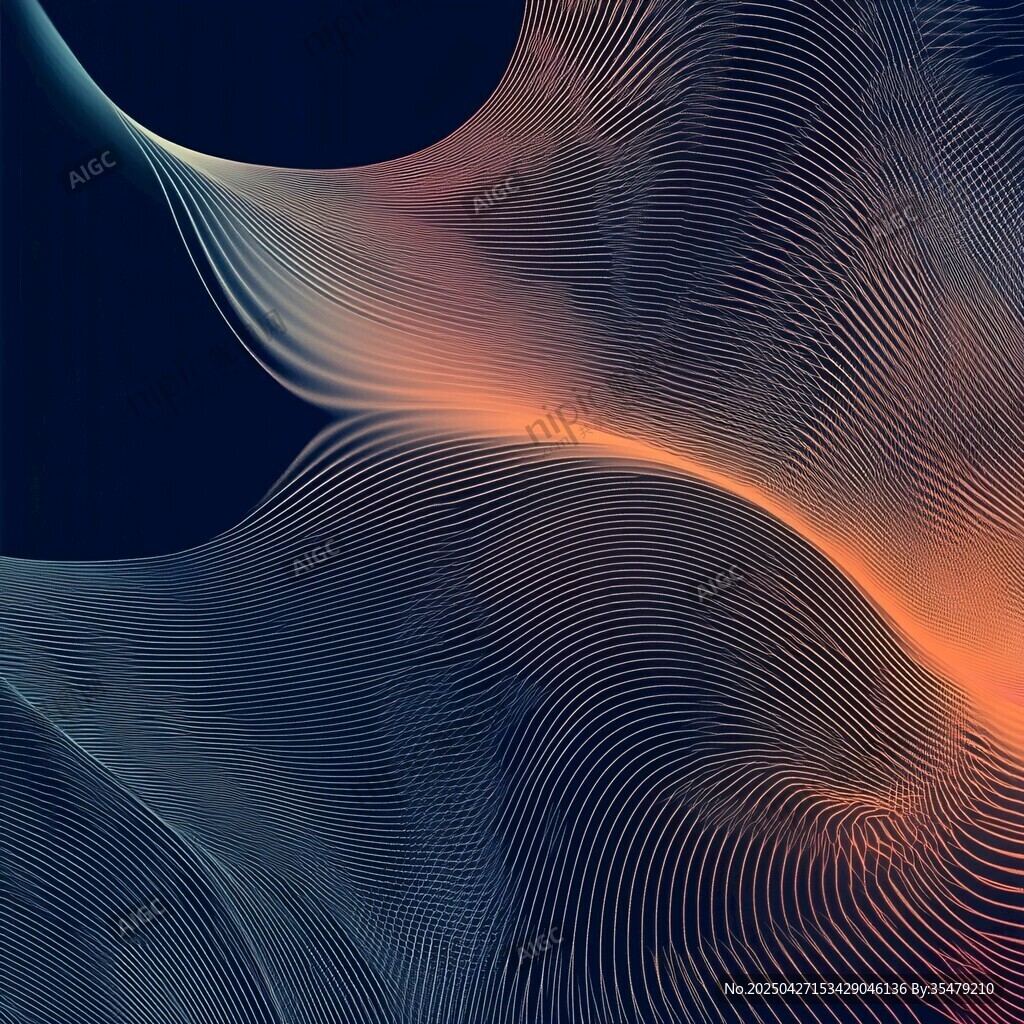 夢幻線條抽象藝術背景圖