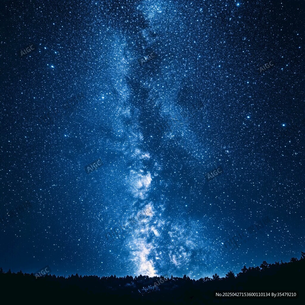 璀璨星空下的静谧夜色 璀璨星空下的静谧夜色