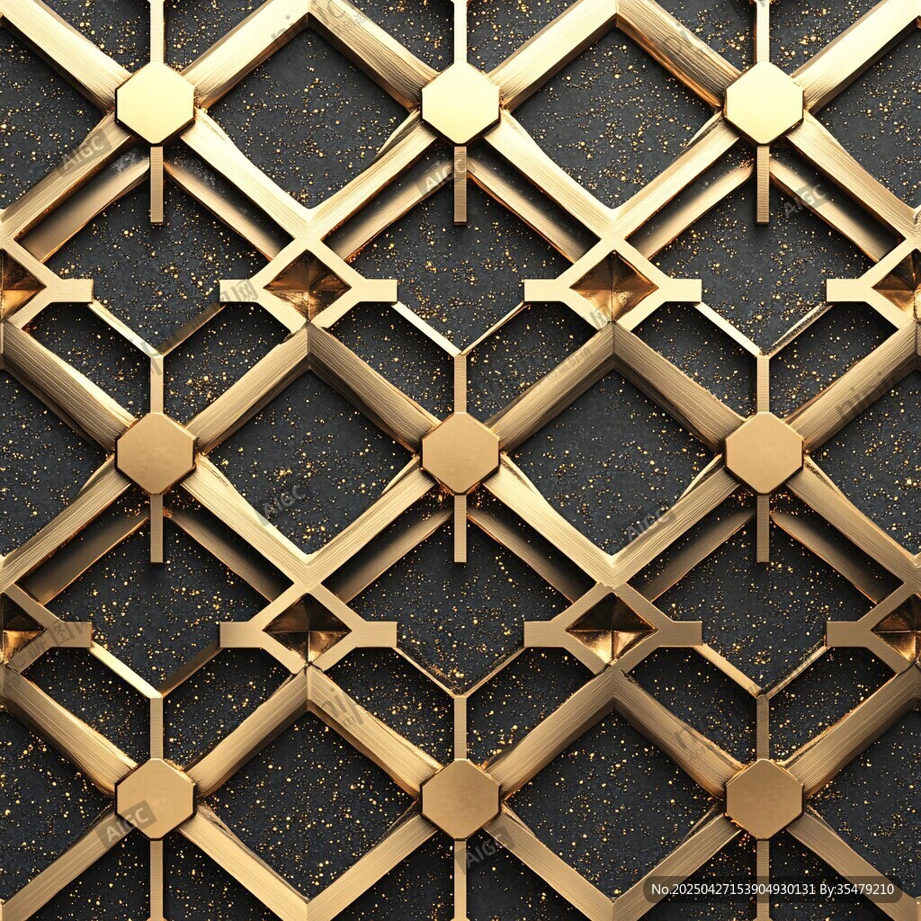 金色幾何圖案金屬質(zhì)感背景