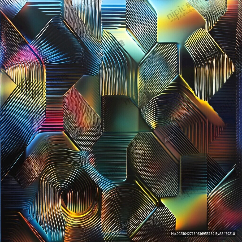 幻彩幾何立體紋理圖案
