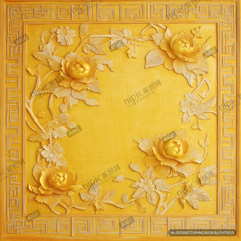 金色雕花飾板 典雅中式風(fēng)