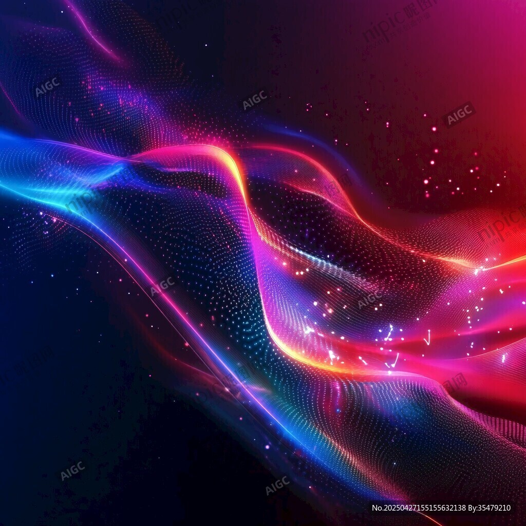 梦幻炫彩流动光效背景图 梦幻炫彩流动光效背景图