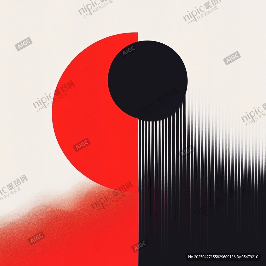抽象幾何圖形藝術(shù)畫作