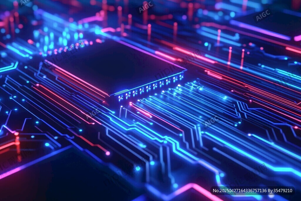 炫彩科技芯片電路板畫面