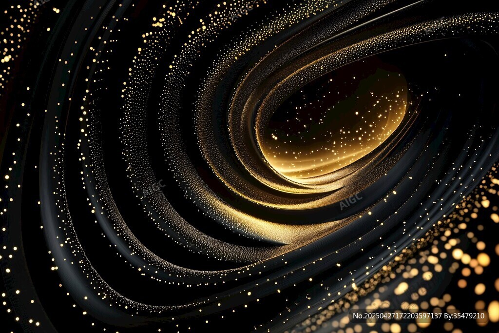 金色旋渦 璀璨夢(mèng)幻宇宙景象