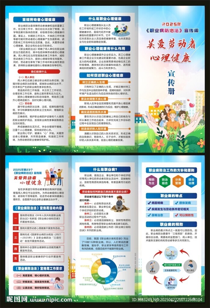 2025年職業病防治法三折頁
