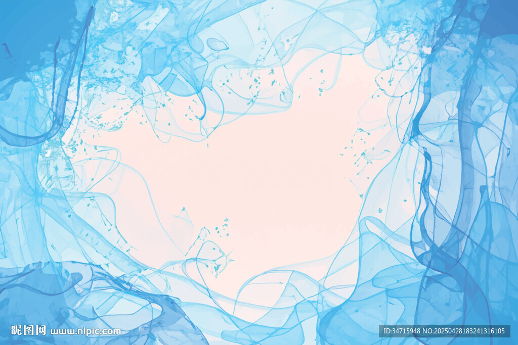 夢(mèng)幻藍(lán)色水墨紋理背景