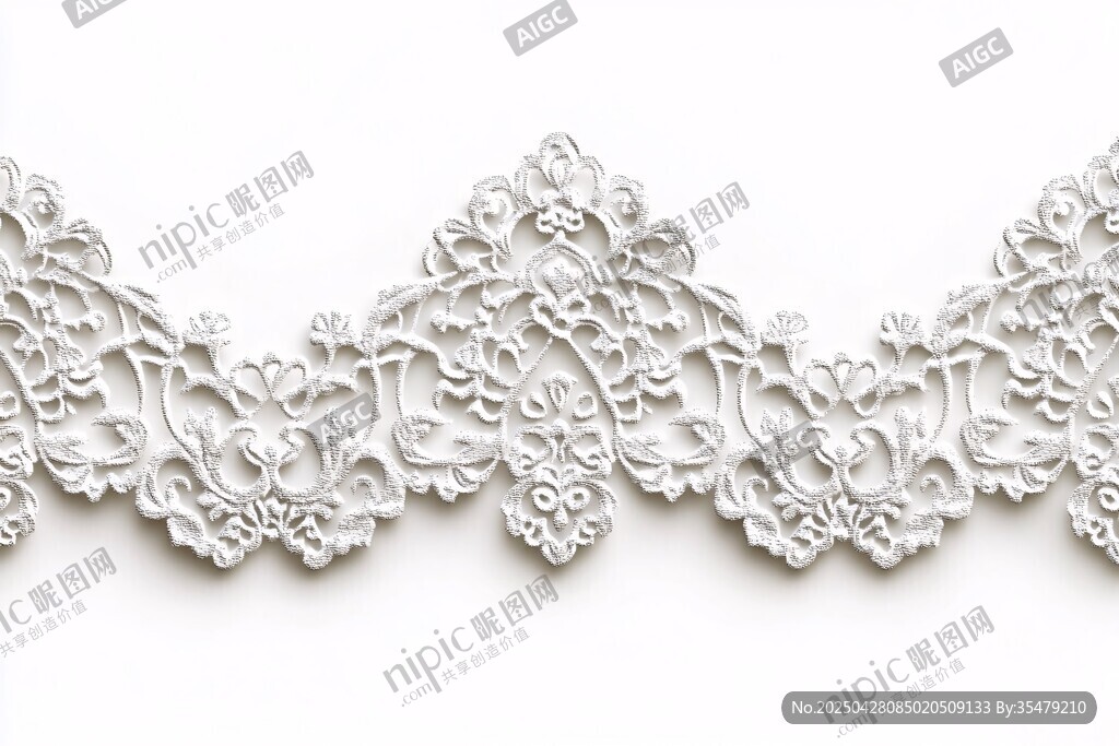 精致白色蕾絲花邊