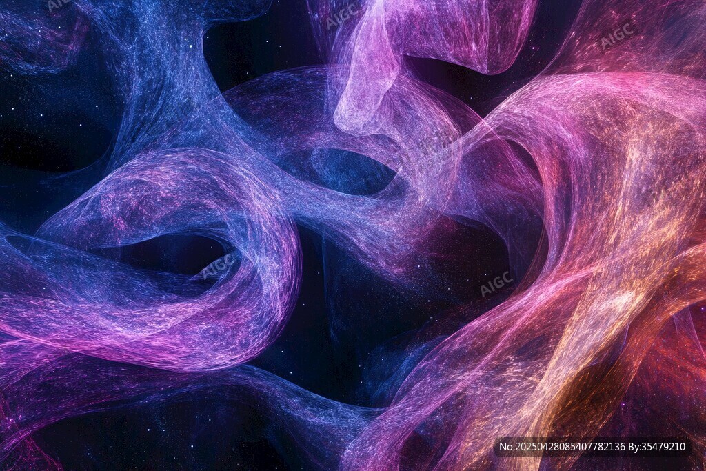 夢幻星云色彩流動畫面