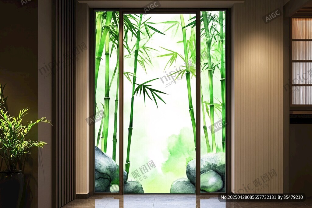 竹影玄關 盡顯東方雅韻