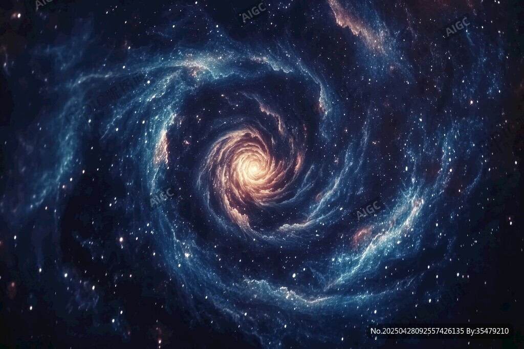 夢幻宇宙螺旋星系景觀