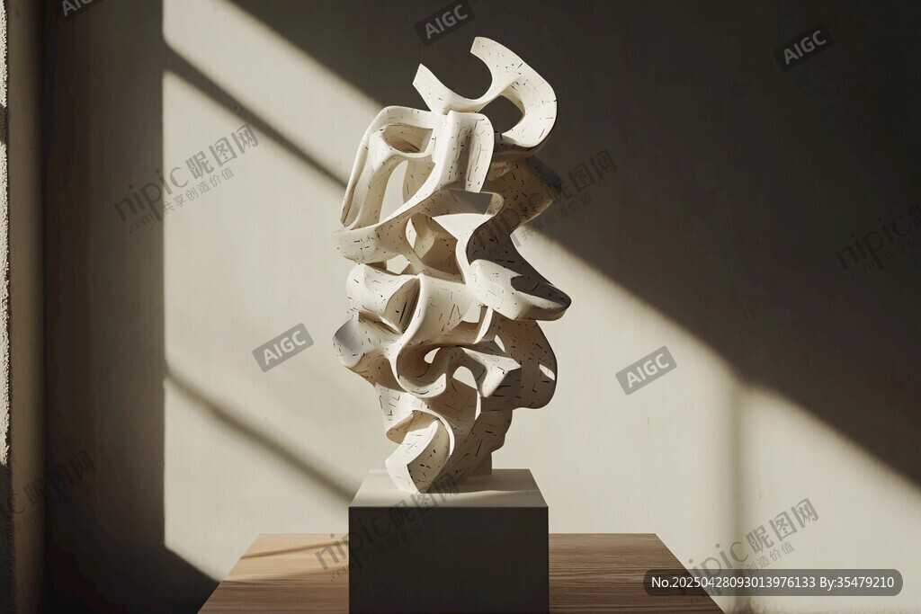 抽象雕塑藝術(shù) 光影下的美感
