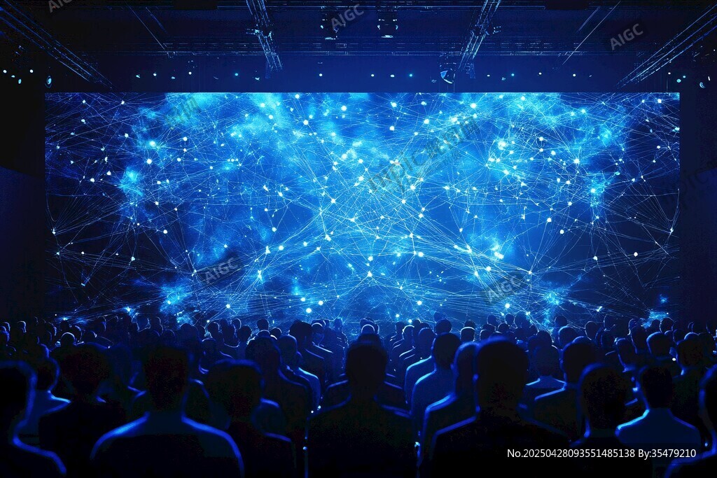 科技盛會下的夢幻星空大屏
