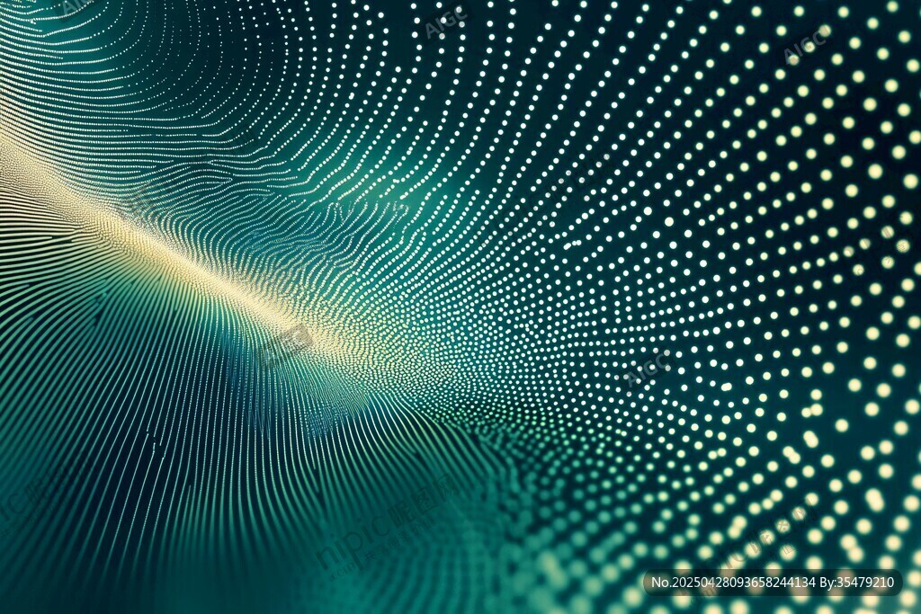 夢幻粒子波動科技背景圖